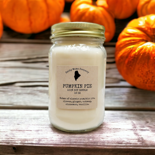 Pumpkin Pie Mason Jar Candle