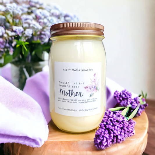 Lilac Mother's Day Candle